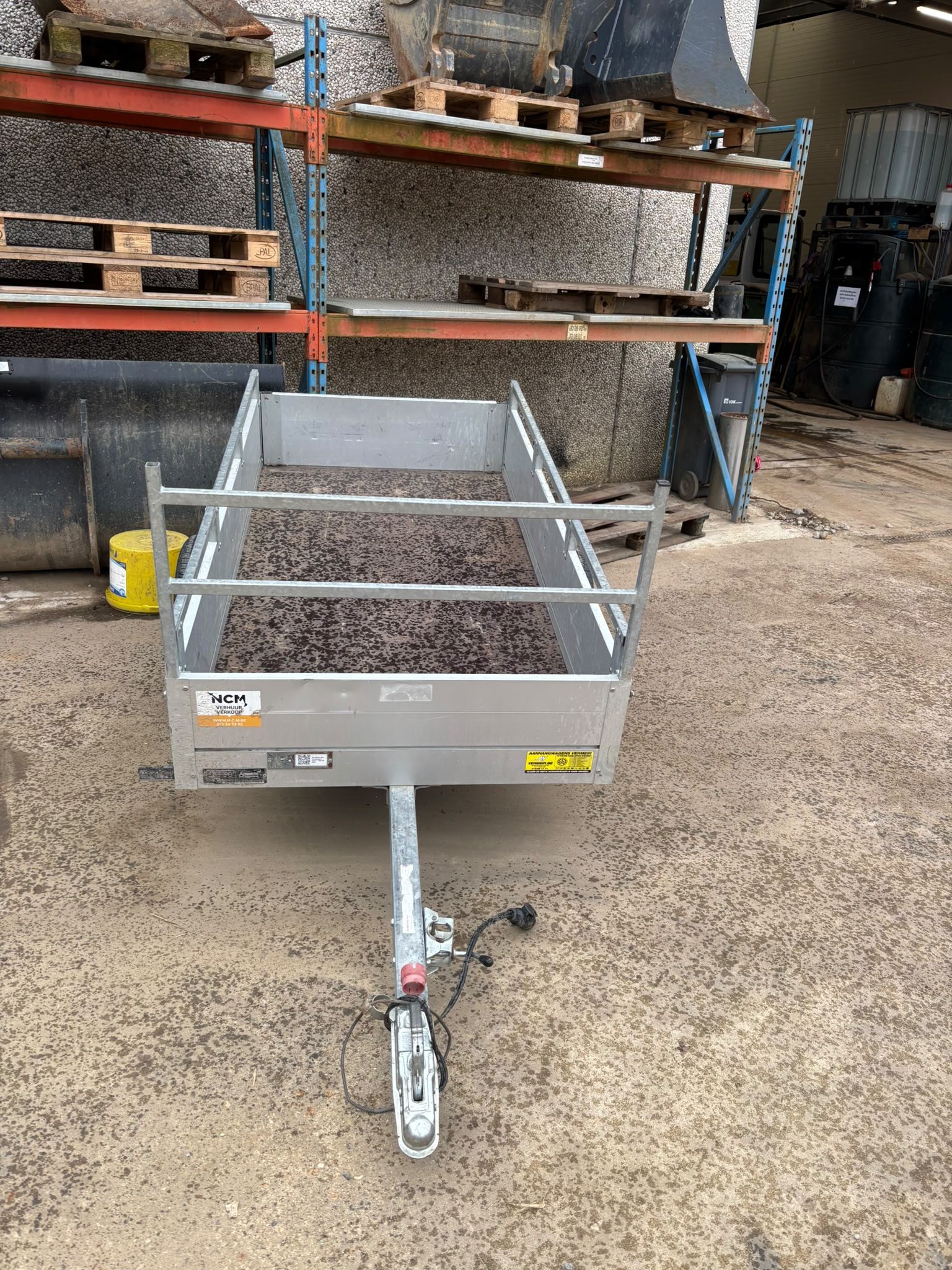 NCM aanhangwagen enkele as – laadbak